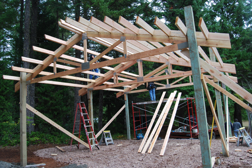 trusses are up 